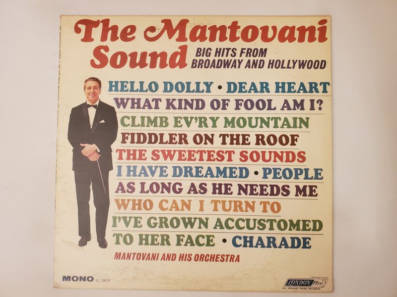 Mantovani and His Orchestra The Mantovani Sound: Big Hits from Broadway and Hollywood vinyl record
